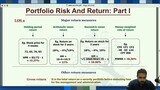 2.Portfolio Risk and Return Part I and Part II | lecture 5