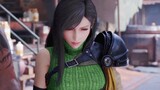 Game|FF7|Tifa mặc trộm áo len tôn dáng lộ eo của Yuffie
