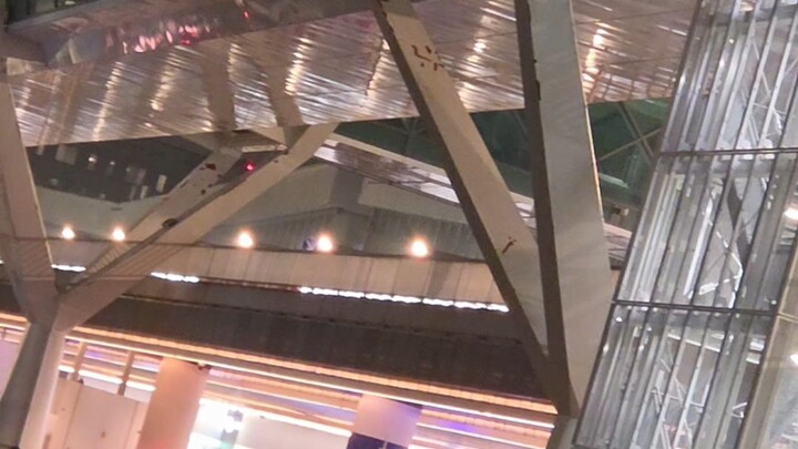 Frankfurt Airport Raining view