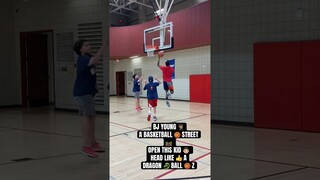 BJ YOUNG 👨🏽‍🎓A BASKETBALL 🏀 STREET🛤️ OPEN THIS KID 👦🏻 HEAD LIKE 👍 ADRAGON 🐉 BALL 🏀 Z