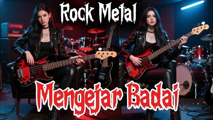 MENGEJAR BADAI VERSI ROCK METAL _ COVER AI _ GITARIS GADUNGAN