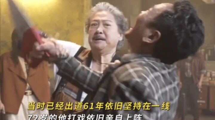 74岁洪金宝拍摄现场指导动作，入行63年出现从未改变，新片九龙城寨之围城