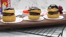 Chocolate Cream Puffs Recipe by Food Fusion