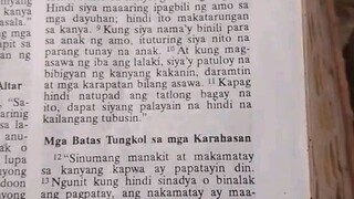Pang Araw Araw na Talata.               Exodus 21:12-17
