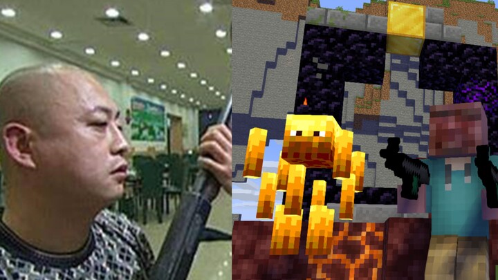 Kamu-sama Rickrolling in Minecraft