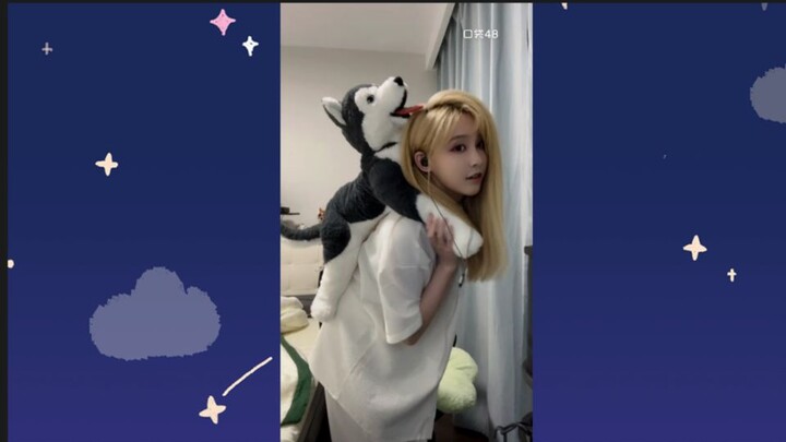 【王晓佳】在隔壁家里跳《结伴》，在哪里都可以整活