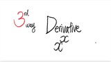3rd/3ways: exp Derivative x^x