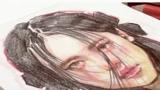 [chì màu] vẽ tay blackpink Kim Ji-soo