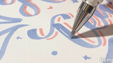 【Life】Brush lettering | Modern calligraphy | Teacher's Day Card