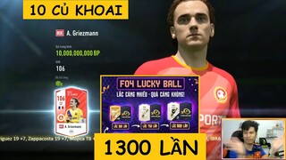 10 củ khoai lắc 1300 lần "LUCKY BALL" lấy 2 thẻ săn +8 và cái kết