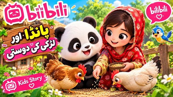 🐼 Mama, Baby & Funny Panda are learning bird names! Cute actions, funny moments aur fun lear 🐔🐓🦩