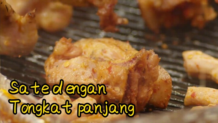 Sate dengan Tongkat panjang