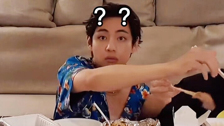 【คิม แทฮยอง】ไลฟ์สดกินข้าว กระดุมเสื้อหลุดเอง เกือบโป๊แล้ว