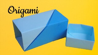 Cách làm hộp quà bằng giấy cực dễ - Cách Gấp Hộp Quà đơn giản Gấp giấy Origami -hộp bằng giấy a4