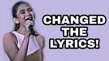 Times Sarah Geronimo changed the lyrics | Ash Rick Creations