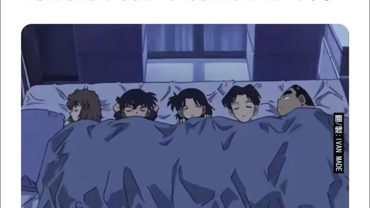 Why does Ayumi dare to sleep right between Conan and Kogoro? — Internet Meme Compilation 290