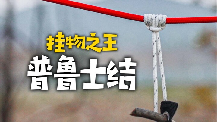 露营必会绳结，制作可移动挂点。收纳装备，搭建天幕。普鲁士结 Prussik Knot