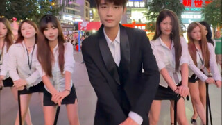 It took 10 hours to shoot the street group dance!