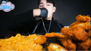 Mì, gà rán, phô mai viên phần 5 #mukbang