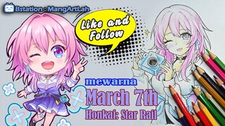 Mewarna March 7th (Honkai: Star Rail)