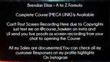 Brendan Elias course A to Z Formula Download