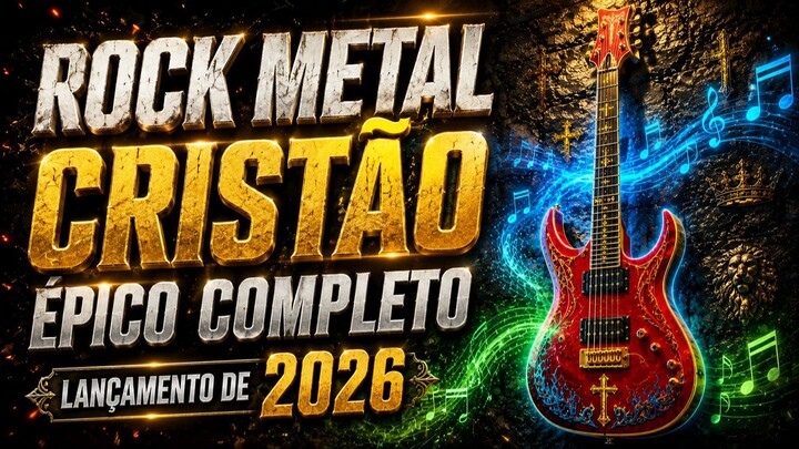🦁Rock Metal Cristão Épico Completo lançamento de 2026  O Leão de Judá, Corrente