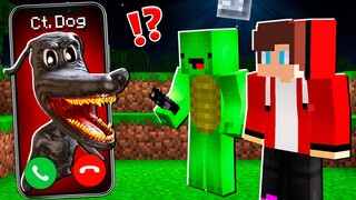 Why Cartoon Dog CALLING to JJ and MIKEY at 3:00 am ? - in Minecraft Maizen