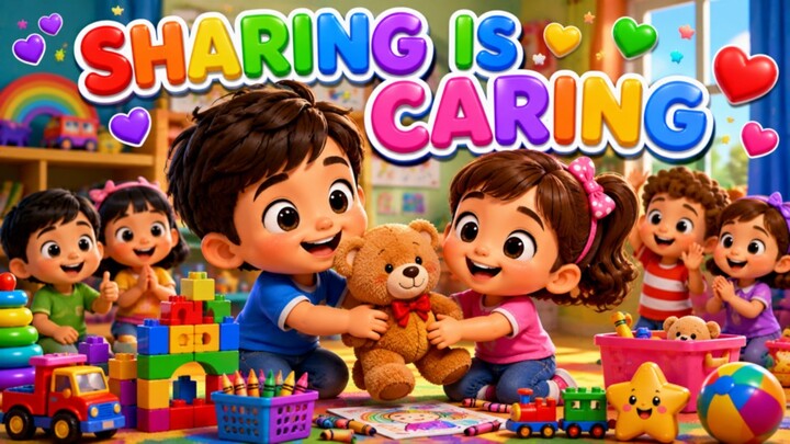 Sharing Is Caring Song for Kids | Learn to Share, Take Turns & Be Kind | Little Melody Kids