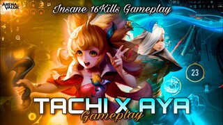 Tachi 16 Kills Insane Gameplay | Ranked Match Hard Carry | Slayer Lane | Arena of Valor