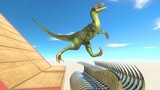 Slide and Jump Above Grinder - Animal Revolt Battle Simulator