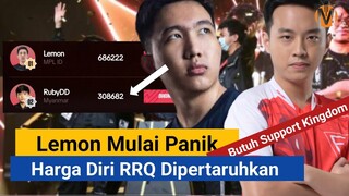 RRQ BUTUH KINGDOM, LEMON MULAI PANIK RUBYDD MULAI MENINGKAT, HARGA DIRI DIPERTARUHKAN DI M5