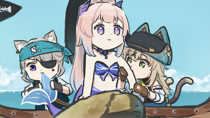 Tân Hải: Chinh phục biển cả, cánh tay phải của tôi... Đừng mút nữa. Mèo: Mùi cá, mùi biển. Họa sĩ "C