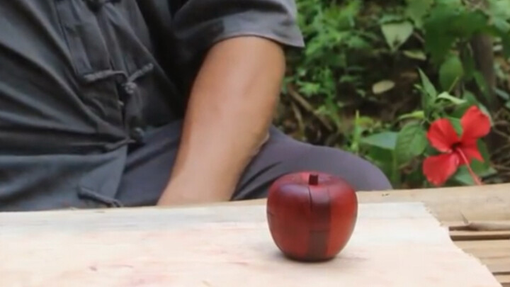 Burr Puzzle With The Shape Of Apple