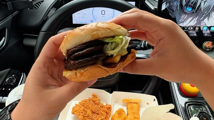 Homemade DIY stinky tofu burger—pretty tasty