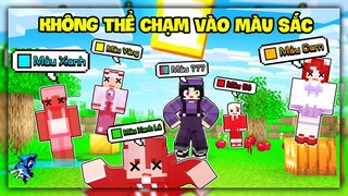 Minecraft nhưng Bạn Không Thể Chạm Vào Màu Ngẫu Nhiên | Siro Và Mèo Simmy Bị Noob Ruby Hành