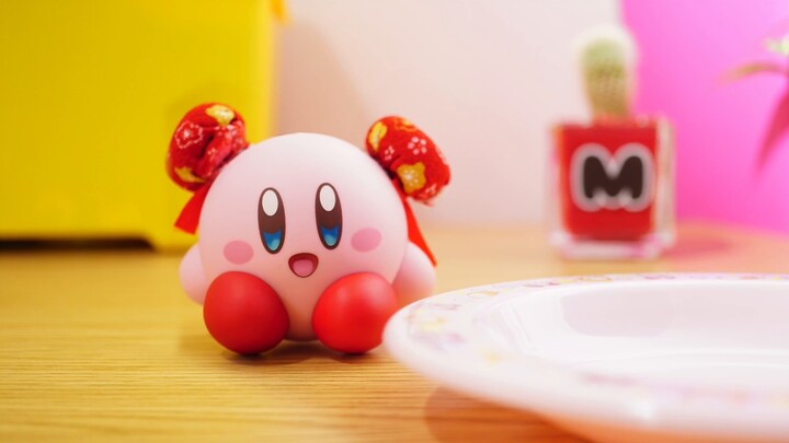 【อนิเมชั่นสต็อปโมชั่น】【Kirby of the Stars】เมื่อเคอร์บี้เจอขนมจีน