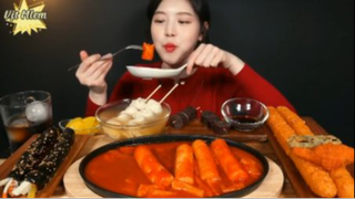 Kimbap, mực chiên khổng lồ,... phần 3 #mukbang