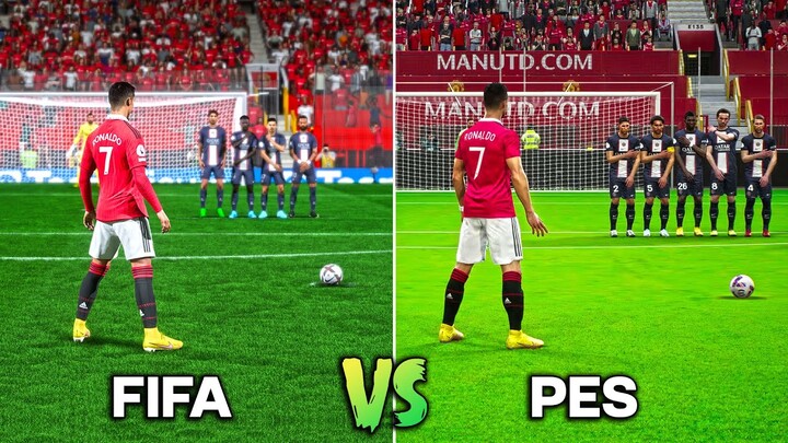 CRISTIANO RONALDO Free Kicks • FIFA vs PES (2005-2023)