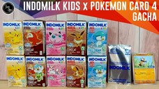 [ GACHA ] Indomilk Kids x Pokemon ポケモン Card 4 Kartu Susu Anak Pikachu ピカチュウ Charizard リザードン Mew ミュウ