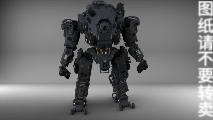 ภาพวาดโมเดล Titanfall Ion