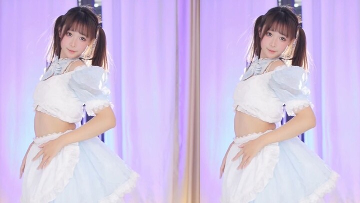 【คาเวียร์】《Ding Ding Dang Dang Dance》บันทึกการแสดงสดชุดสาวใช้สีน้ำเงิน