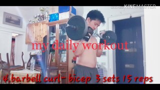 MY DAILY WORKOUT