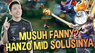 FANNY GAK PERNAH DAPET BUFF SAMPE AKHIR GAME KARENA HANZO MID!!! - Mobile Legends