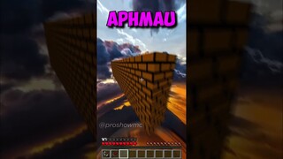 DREAM vs APHMAU: Minecraft Parkour (World's Smallest Violin) #shorts