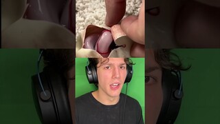 Man Looks Inside SNAKE EGG! *WEIRD* #shorts #reaction