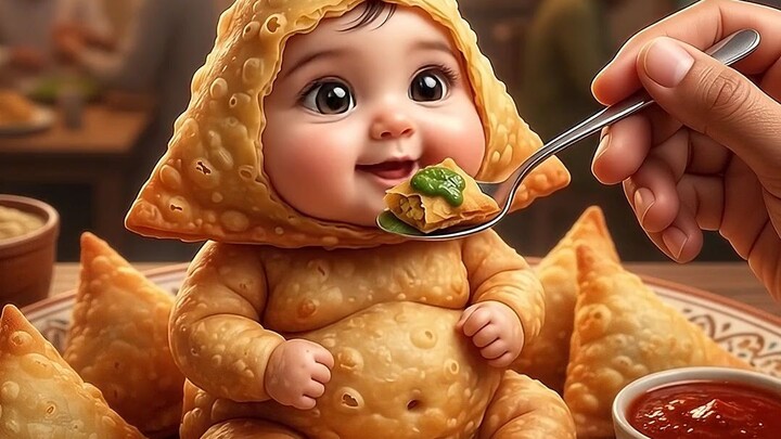 This Baby Samosa Just Gave the BEST Food Review 😂🥟