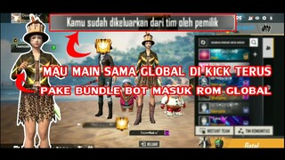 FRANK MASUK ROM GLOBAL, 😥 DI KICK TERUS BOTNYA , AKHIRNYA LAMPIASKAN DI SOLO MODE FREE FIRE