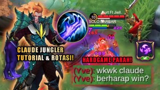 INI KONTEN YANG KALIAN TUNGGU KAN? TUTORIAL & ROTASI CLAUDE JUNGLER! INI MATCH BIKIN STRESS! | MLBB