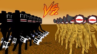 MONSTER SCHOOL - SIREN HEAD ARMY VS CARTOON CAT ARMY ( MINECRAFT ANIMATION )