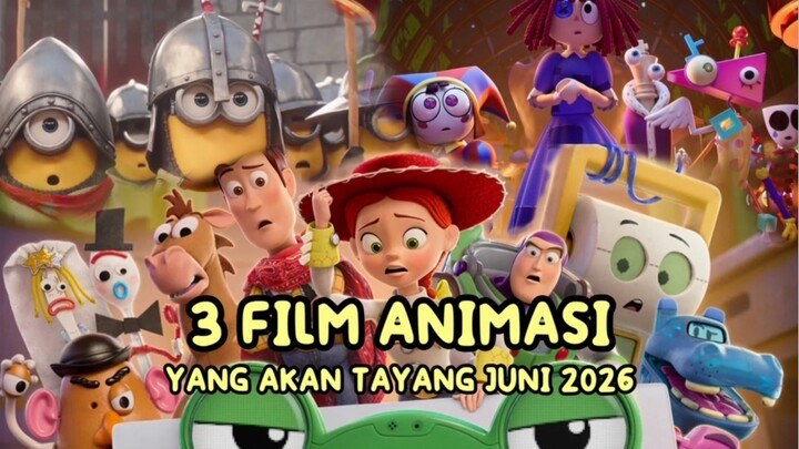 3 Film Animasi Yang Akan Tayang Pada Juni 2026, Cocok Untuk Menemani Liburan! | Rekomendasi Film